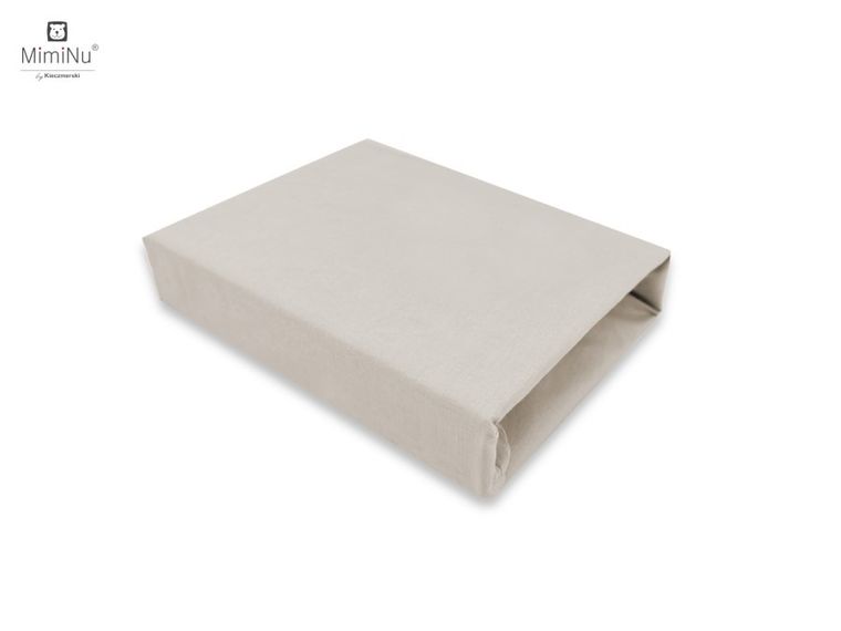 MimiNu, Royal, cearceaf de pat din bumbac, bej, 120-60 cm
