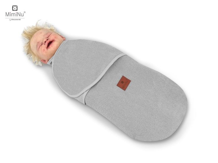 MimiNu, sac de dormit pentru bebelusi, termofrotte, marime 56, TOG 0.5, 0-3 luni, gri