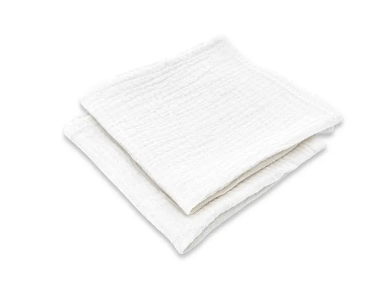 MimiNu, scutece din muselina, crema, 30-30 cm, 2 buc.
