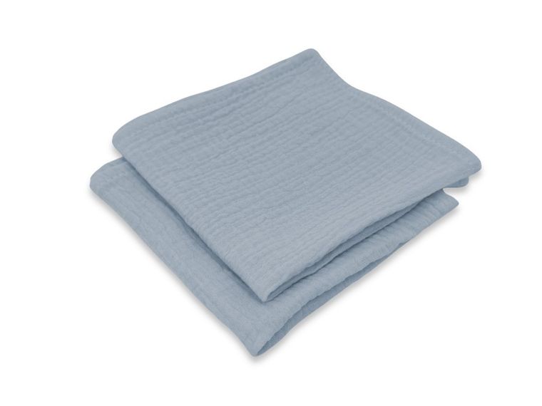MimiNu, scutece din muselina, denim, 30-30 cm, 2 buc.