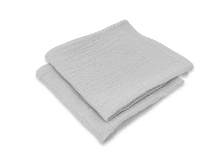 MimiNu, scutece din muselina, gri, 30-30 cm, 2 buc.