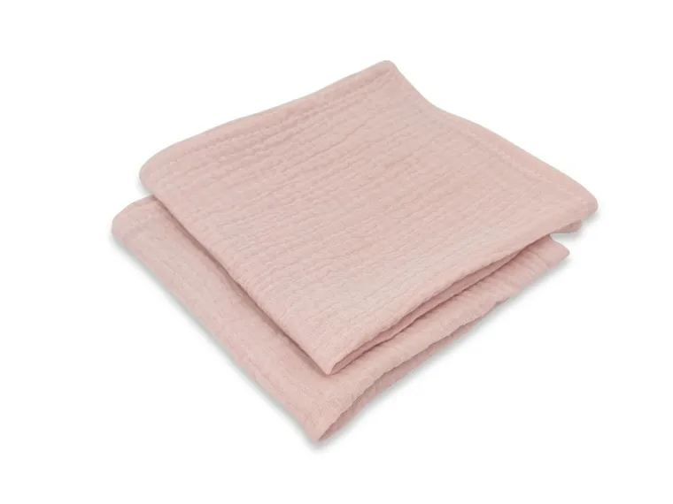 MimiNu, scutece din muselina, roz, 30-30 cm, 2 buc.