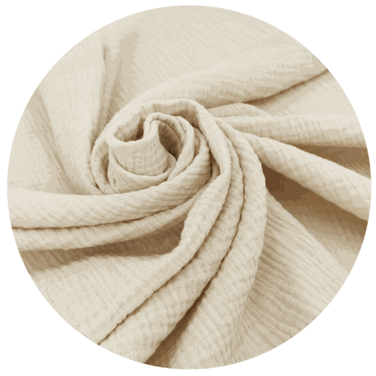 MimiNu, set: patura 60-70 cm + perna 30-40 cm, muselina, bej