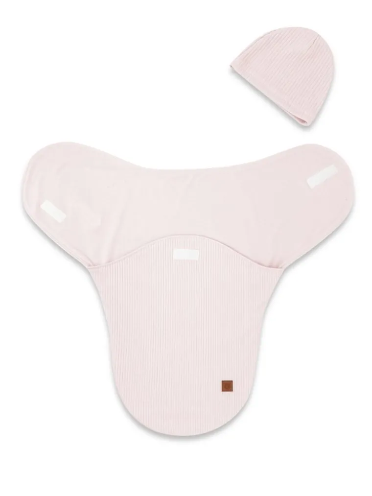 MimiNu, Soft, Leo, set: sac de dormit + caciula pentru bebelusi, TOG 0.5, marime 62, 0-3 luni, roz