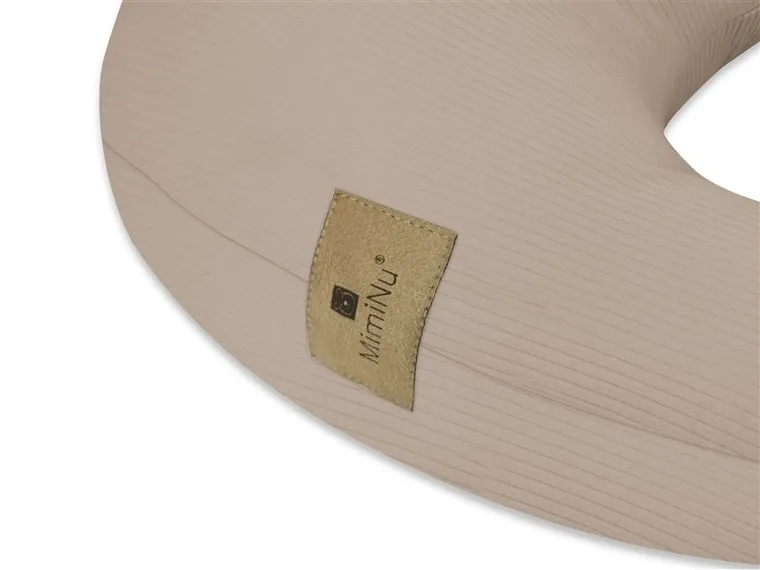 MimiNu, Soft, perna de alaptare cu fermoar, mocha, 155 cm