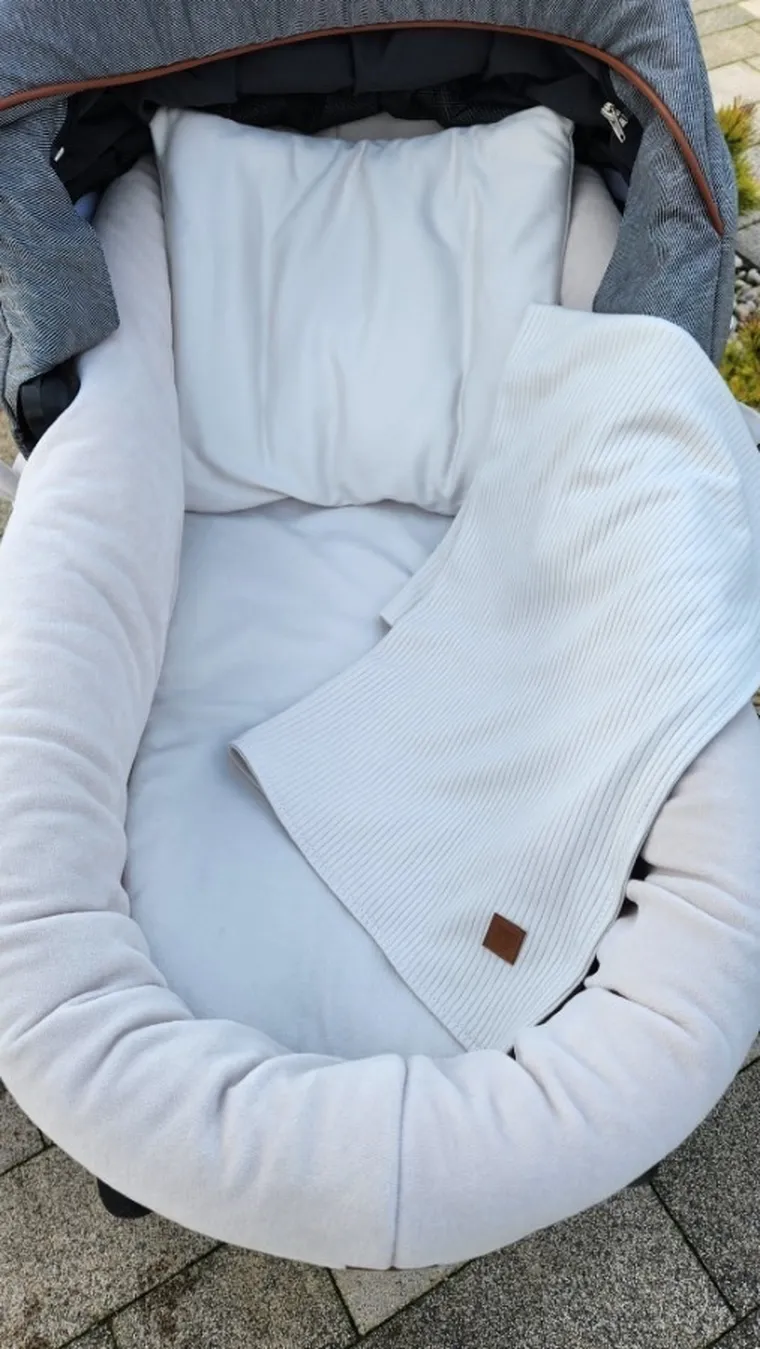 MimiNu, Soft, set pentru gondola, cos de Moses, bej, 0-6 luni