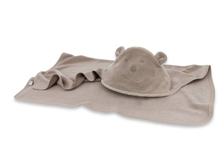MimiNu, Ursulet, halat de baie, din bambus, mokka, 100-100 cm