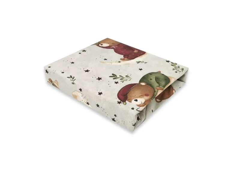 MimiNu, Ursulet pe luna, cearceaf cu elastic, 35-80 cm