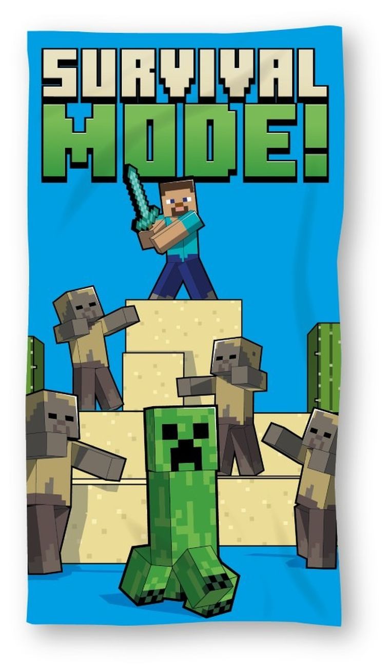 Minecraft, prosop din bumbac, 70-140 cm