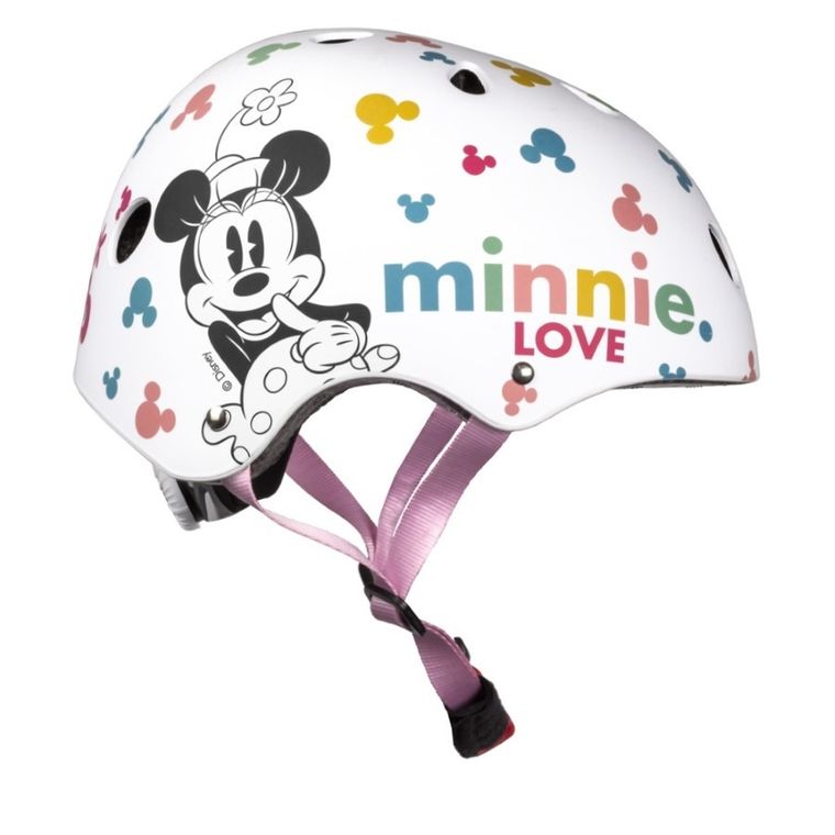 Minnie Mouse, casca de bicicleta, alb, 52-56 cm