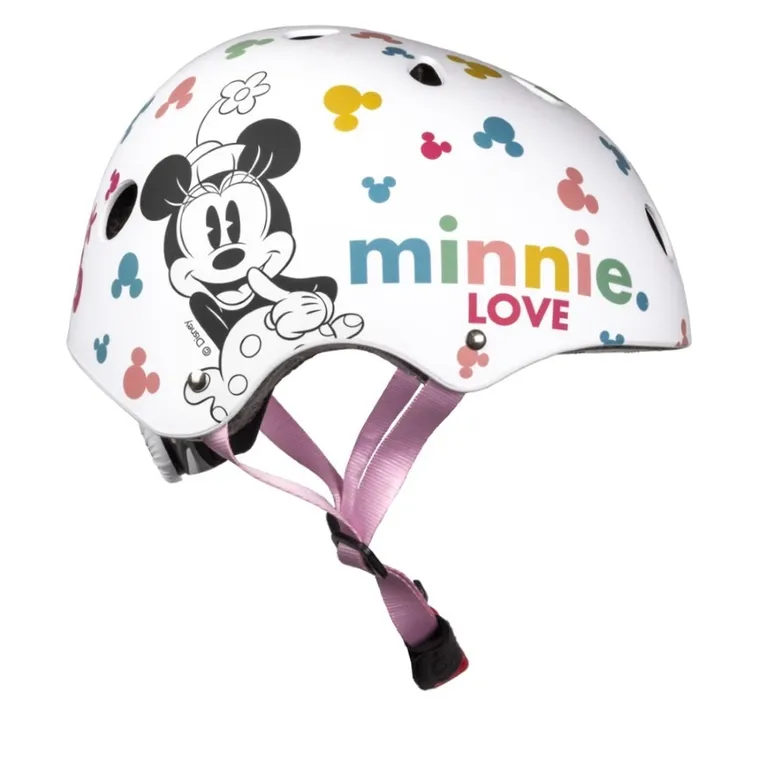 Minnie Mouse, casca de bicicleta, alb, 54-58 cm