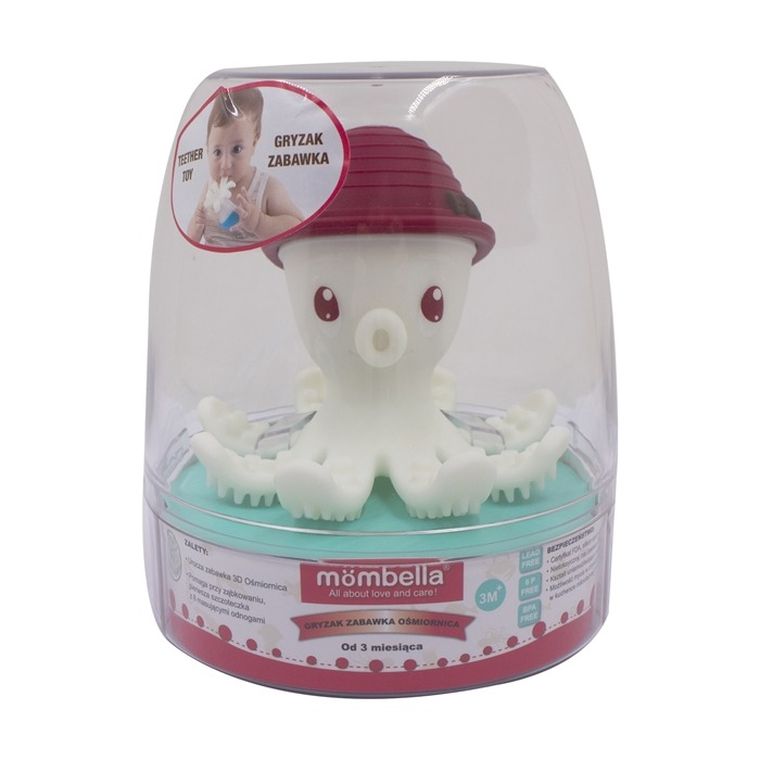Mombella, Octopus, jucarie dentitie, Chimney Red