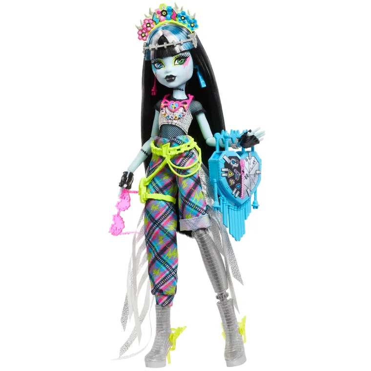Monster High, Monster Fest, papusa Frankie Stein cu accesorii