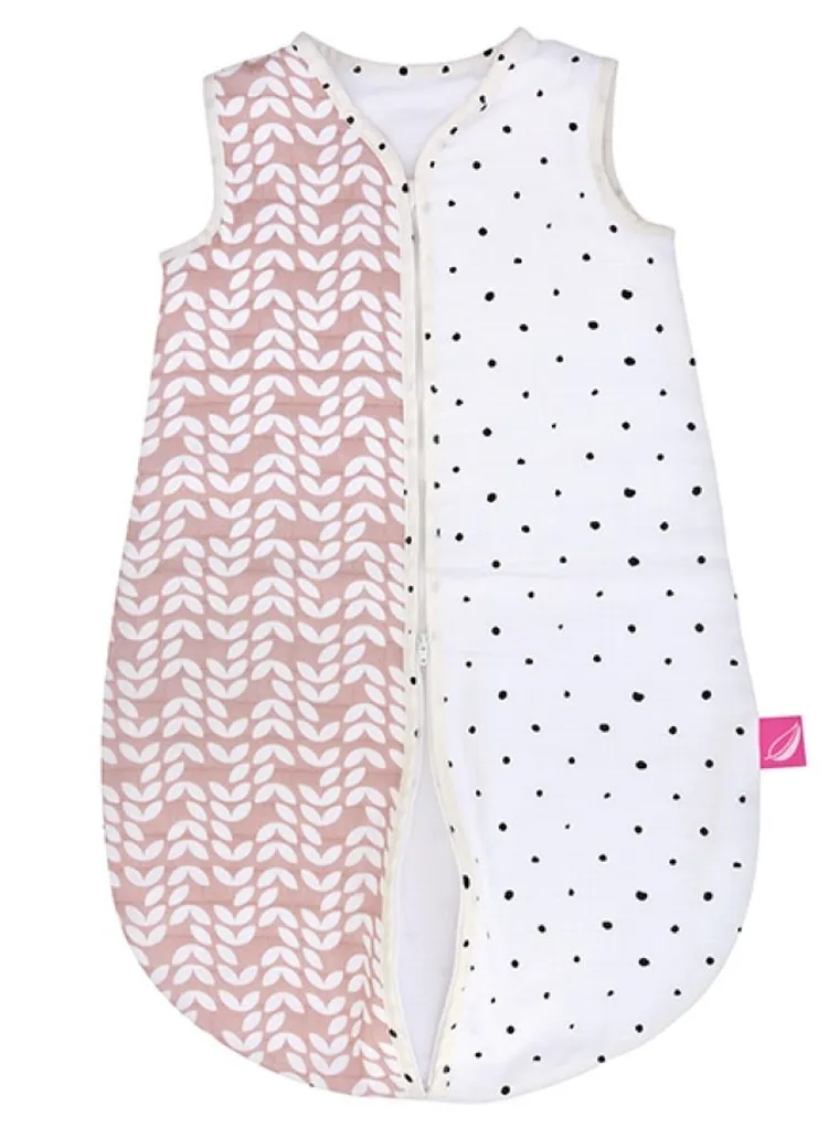 Motherhood, Sac de dormit din muselina 6-18 luni, Pink Classics