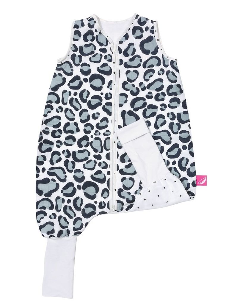 Motherhood, Sac de dormit din muselina, cu craci, 1,5-2,5 ani, Blue Leopardus