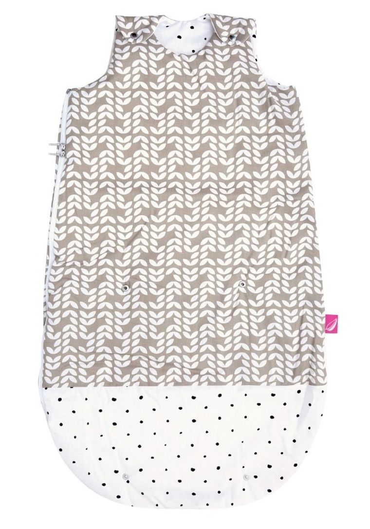 Motherhood, Zip-A-Round, sac de dormit din bumbac 2in1, 3-18 luni, Beige Classics