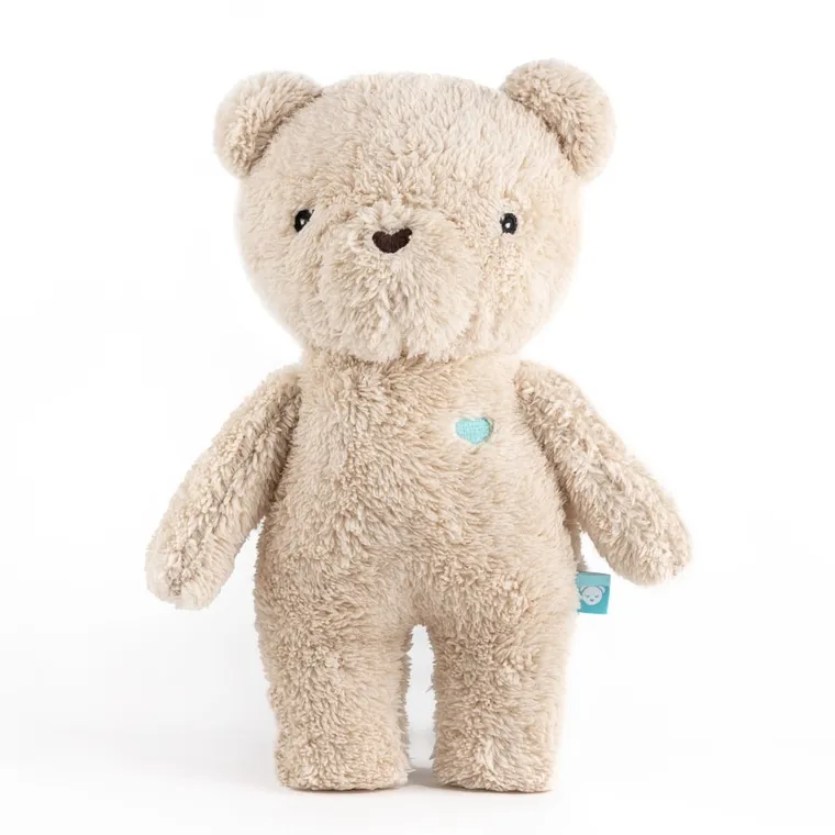 MyHummy (Szumisie), ursulet de plus, mascota bazaitoare cu mecanism 5in1: zgomot, senzor de somn, melodii, batai de inima, lampa, lampa, bej