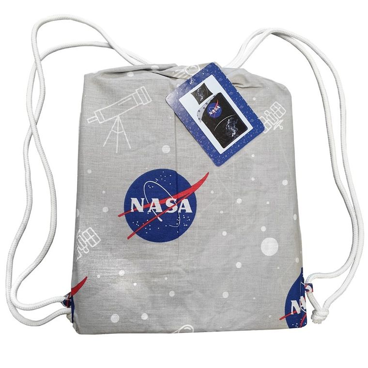 NASA, set lenjerie de pat single, 140-200 cm + 70-90 cm