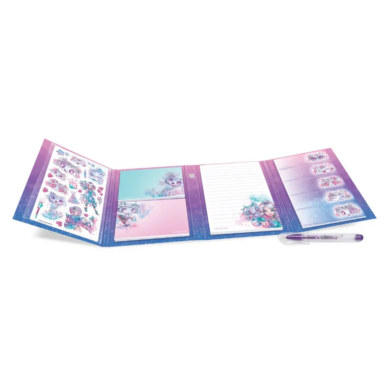 Nebulous Stars, Estralia, caiet cu stilou si biletele adezive