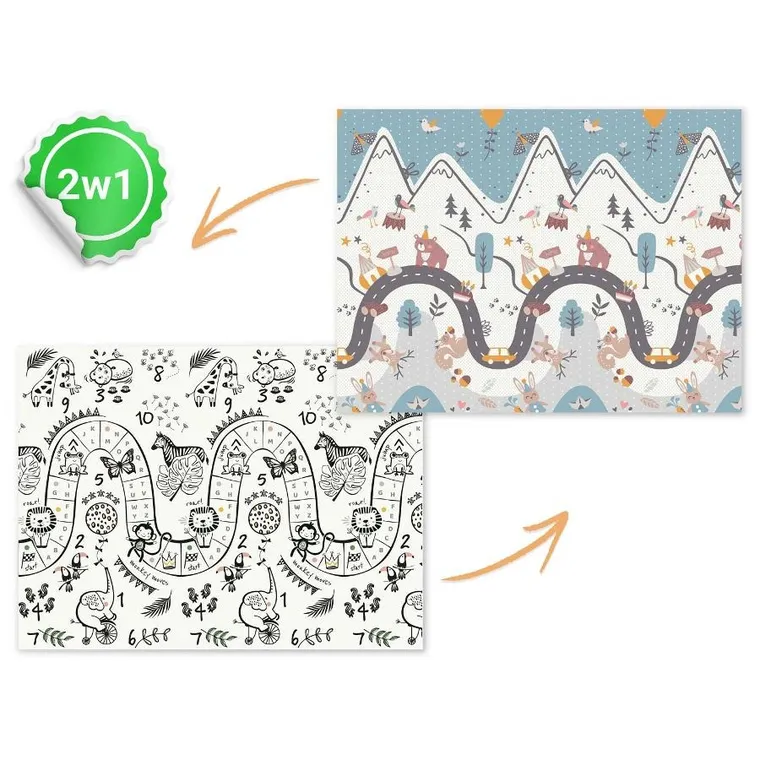 Nukido, covoras, tatami pliabil din spuma, 200-150-1 cm