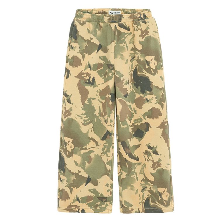 Pantaloni de trening cu model camuflaj si croiala baggy NOWEAR