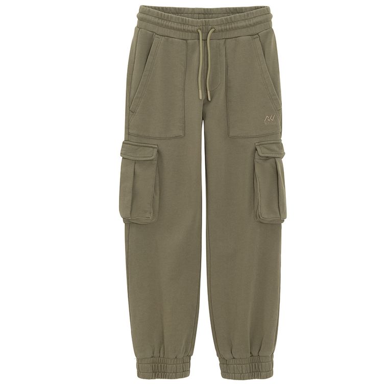 Pantaloni de trening kaki cargo regular NOWEAR