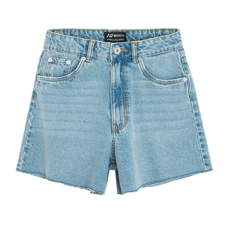 Pantaloni scurti ajustabili din denim, croiala slim NOWEAR