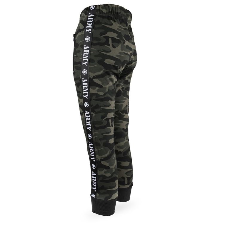 Pantaloni trening pentru baieti, verde inchis, Tup Tup