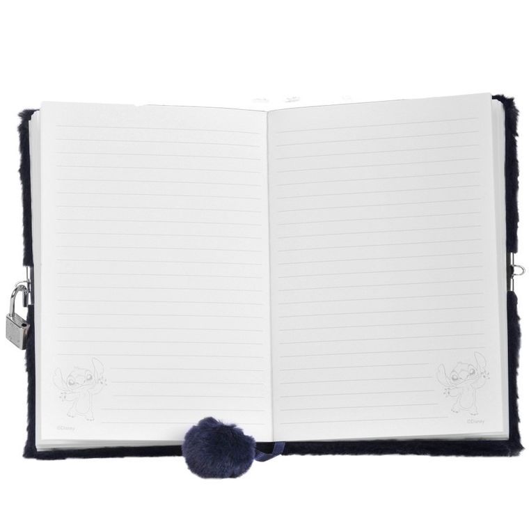 Paso, Lilo si Stitch, jurnal cu lacatel de plus, A5, 96 foi, cu linie, Heart