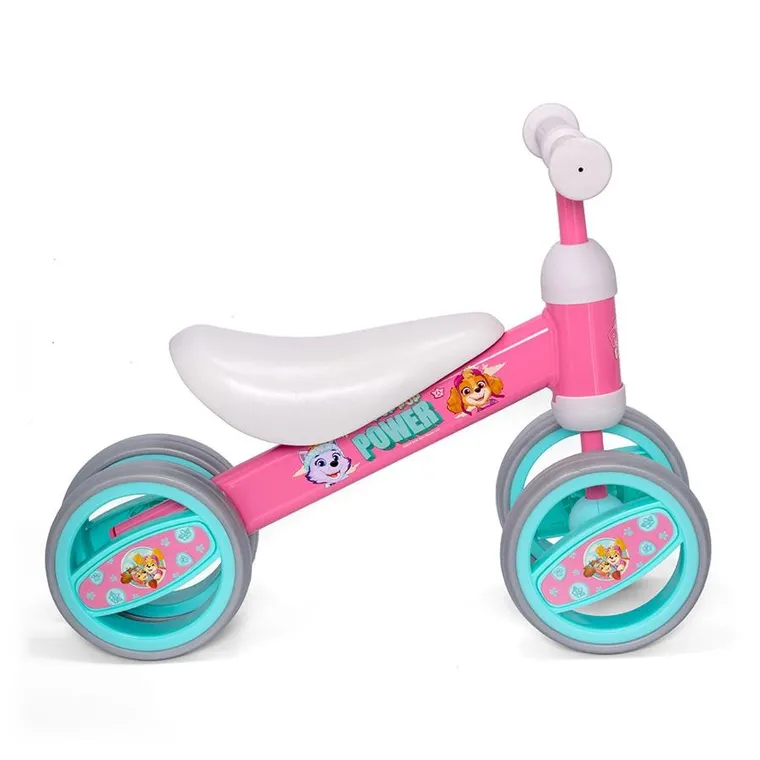 Paw Patrol, bicicleta fara pedale, cu 4 roti