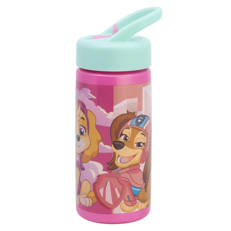 Paw Patrol, sticla de apa cu pai Playground, 420 ml