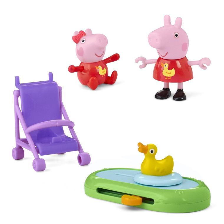 Peppa Pig, Peppa's & Evie's Park Fun, set de joaca cu figurine