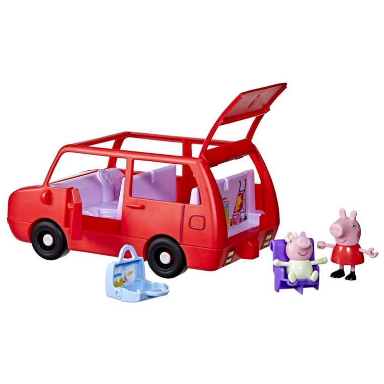 Peppa Pig, Peppa's Big Family Car, set de joaca cu figurine