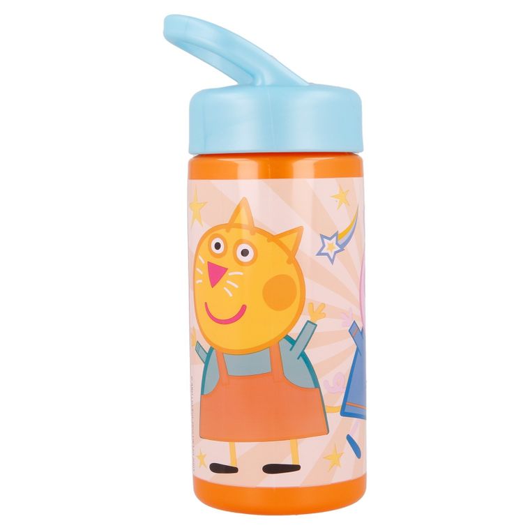 Peppa Pig, Playground, Kindness Counts, sticla de apa cu pai, 420 ml