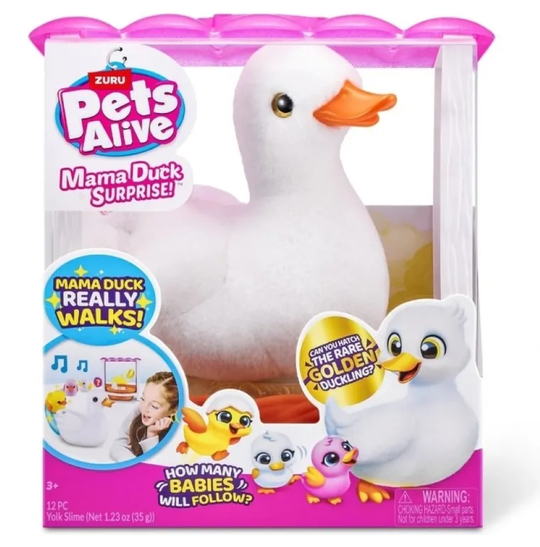 Pets Alive, Mama Rata si bebelusul surpriza, jucarie interactiva de plus