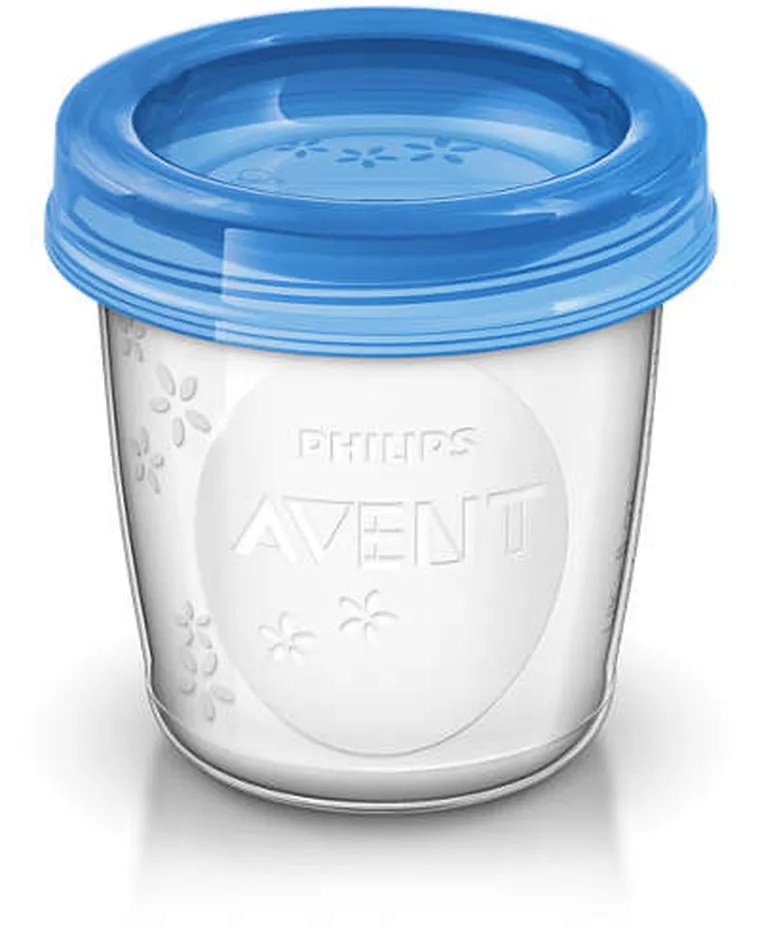 Philips Avent, recipient pentru depozitarea laptelui matern, 180 ml, 10 buc., SCF618/10
