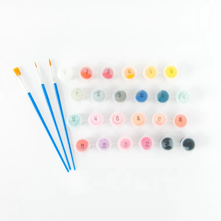 Pisica, pictura pe numere, set creativ