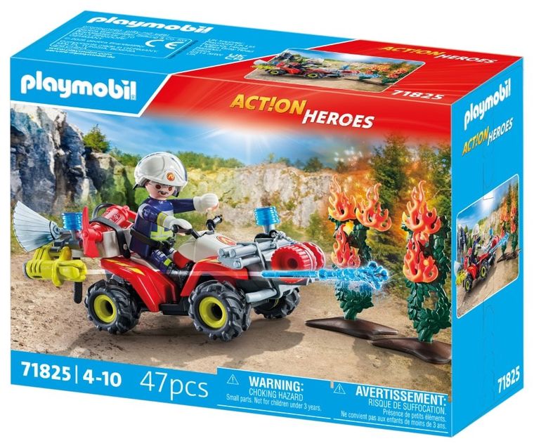 Playmobil, Action Heroes, Echipaj de pompieri in actiune, 71825