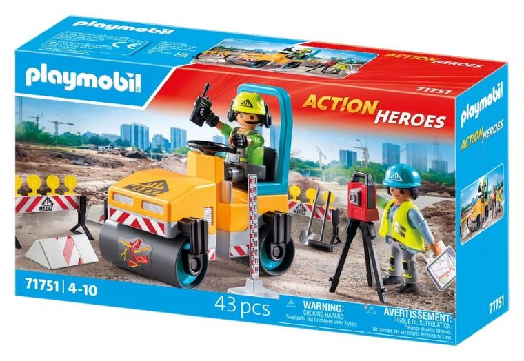 Playmobil, Action Heroes, Lucrari rutiere, 71751