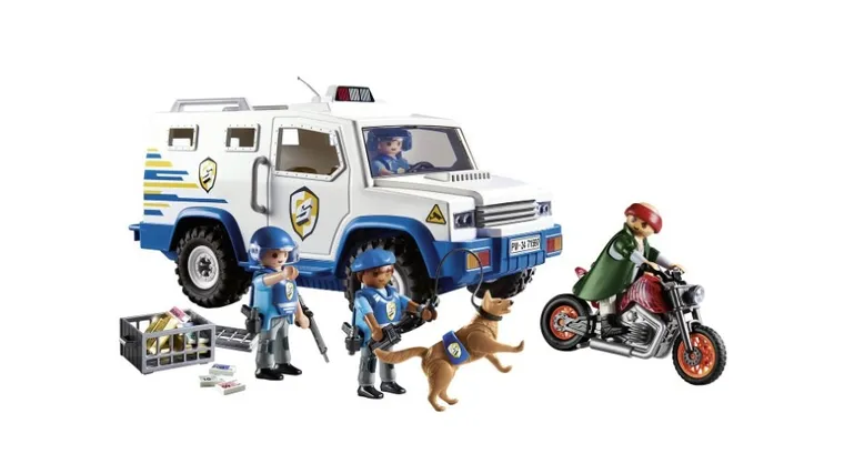 Playmobil, Action Heroes, Masina de transportat bani, 71597