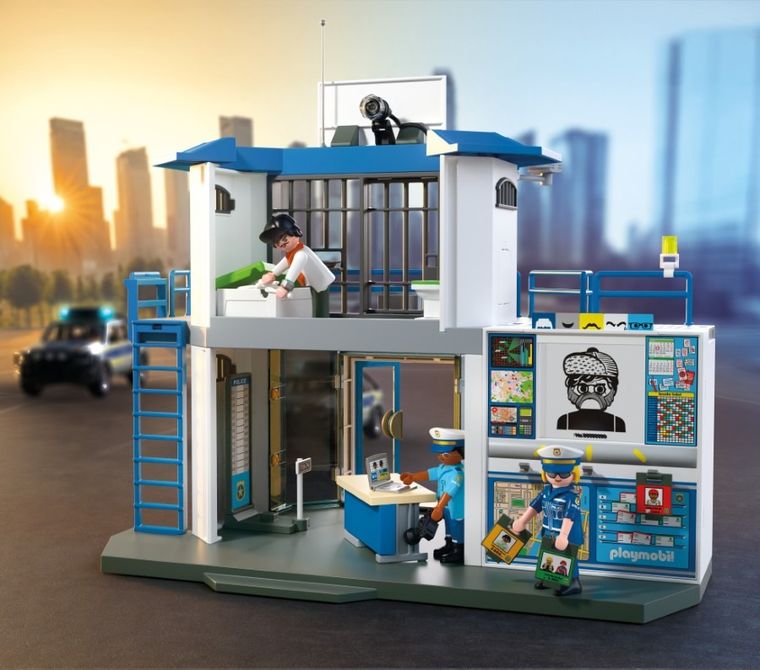 Playmobil, Action Heroes, Sectie de politie cu zona de interogare, 71874