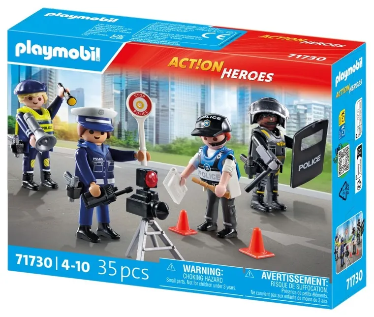 Playmobil, Action Heroes, Set figurine politisti, 71730