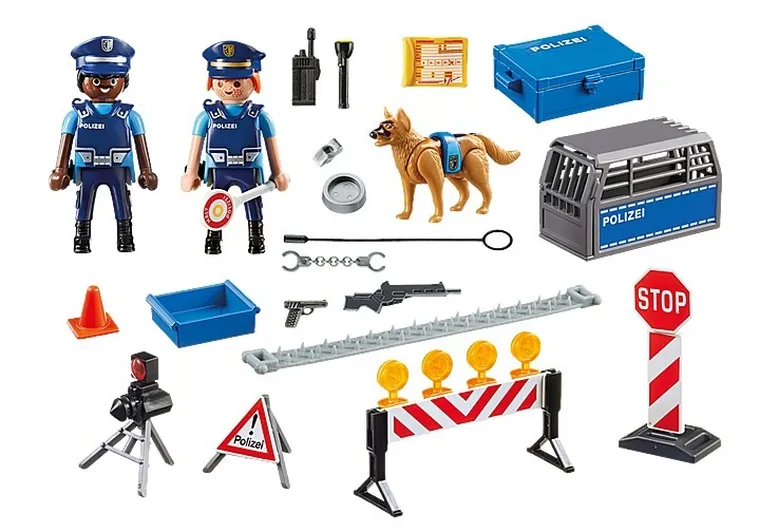 Playmobil, City Action, Blocaj rutier al politiei, 6878