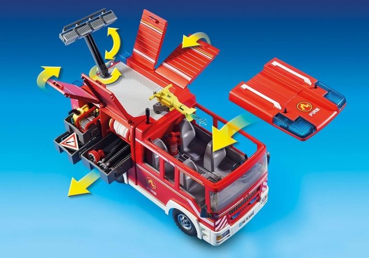Playmobil, City Action, Masina de pompieri cu furtun, 9464