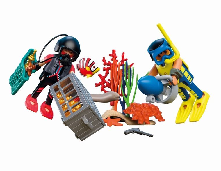 Playmobil, City Action, Scafandru al politiei cu comoara, 72078
