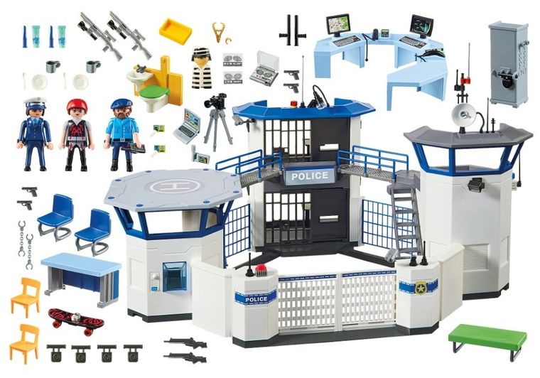 Playmobil, City Action, Sediu de politie cu inchisoare, 6919