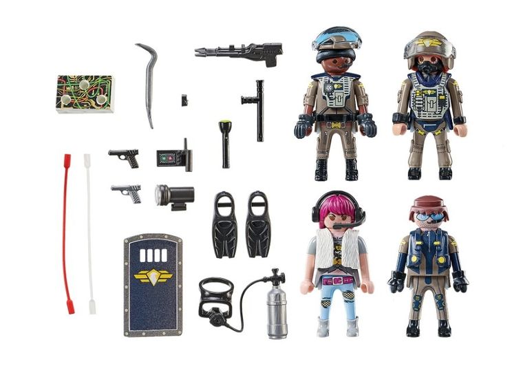 Playmobil, City Action, Set figurine trupe speciale, 71146