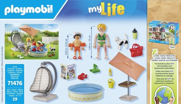 Playmobil, City Life, Distractie in apa la curte, 71476