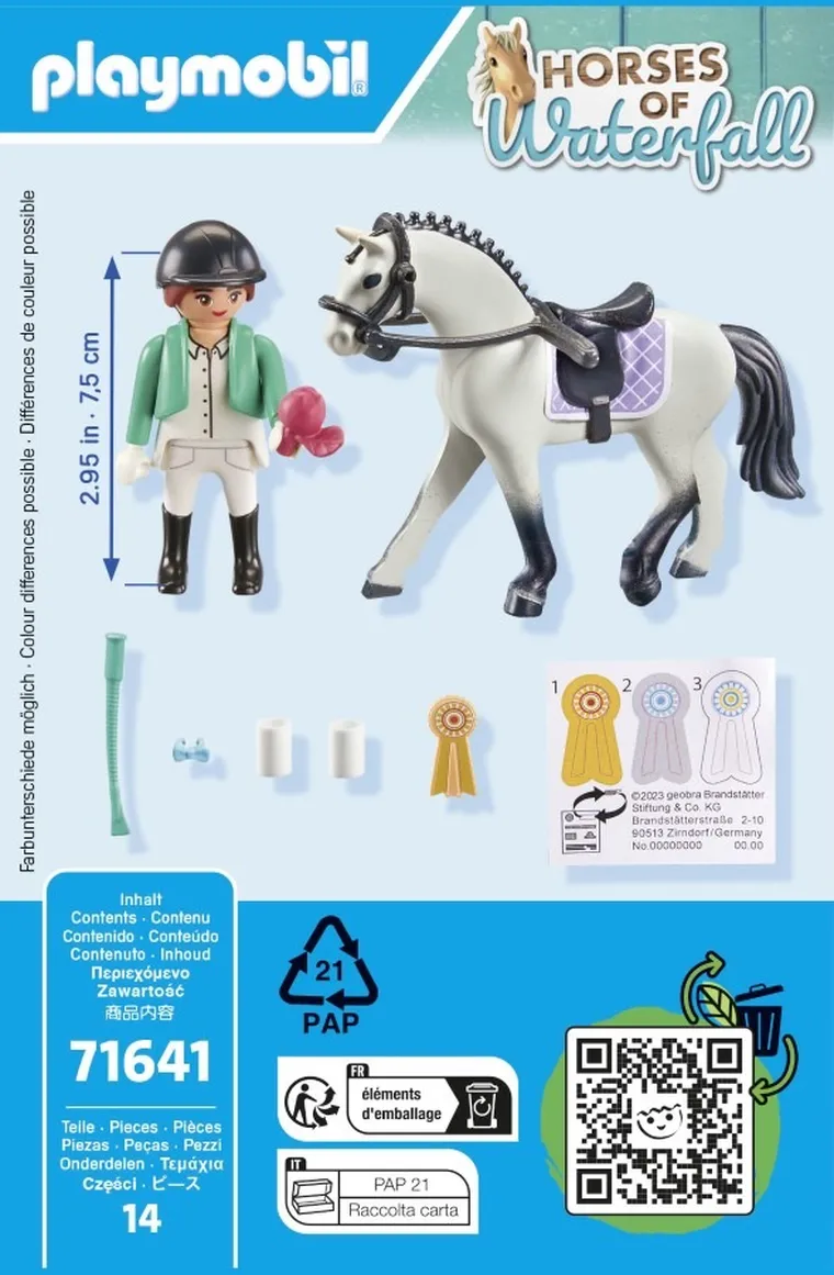 Playmobil, Horses of Waterfall, Calaret de turneu, 71641