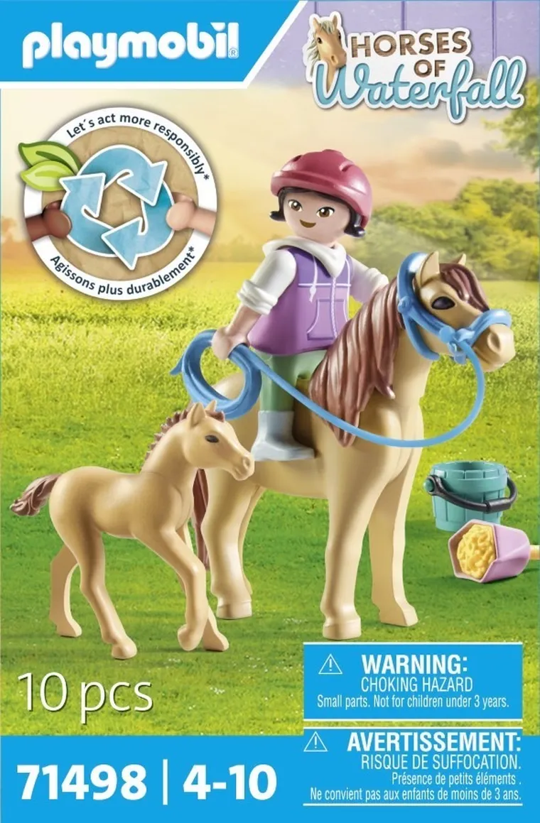 Playmobil, Horses of Waterfall, Copil cu ponei si manz, 71498